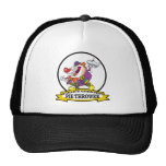 WORLDS GREATEST PIE THROWER CARTOON MESH HATS