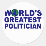 World's Greatest Politician Stickers