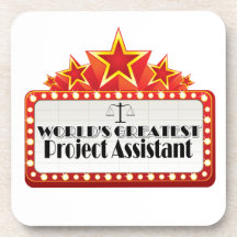 World's Greatest Project Assistant Beverage Coasters