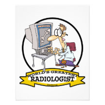 WORLDS GREATEST RADIOLOGIST MEN CARTOON CUSTOM INVITE