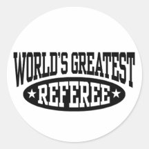 World's Greatest Referee Stickers