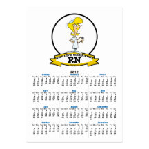 WORLDS GREATEST RN NURSE WOMEN CARTOON BUSINESS CARDS