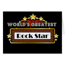 World's Greatest Rock Star Greeting Cards