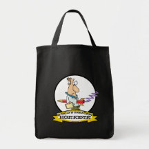 WORLDS GREATEST ROCKET SCIENTIST MEN CARTOON TOTE BAG