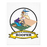 WORLDS GREATEST ROOFER MEN CARTOON PERSONALIZED INVITE