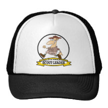 WORLDS GREATEST SCOUT LEADER MEN CARTOON HATS