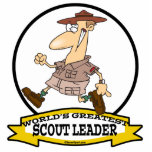 WORLDS GREATEST SCOUT LEADER MEN CARTOON photo sculptures