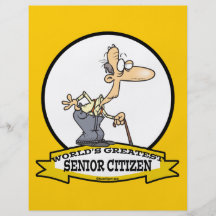 WORLDS GREATEST SENIOR CITIZEN CARTOON FLYER