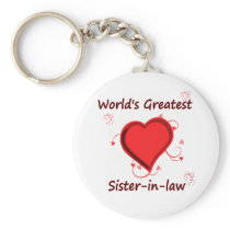 World's Greatest sister-in-law Keychains