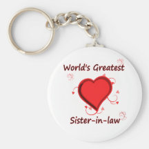 World's Greatest sister-in-law Keychains
