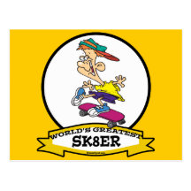 WORLDS GREATEST SK8ER CARTOON POSTCARDS