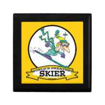 WORLDS GREATEST SKIER MEN CARTOON GIFT BOX