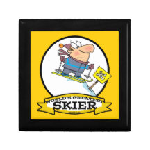 WORLDS GREATEST SKIER MEN CARTOON JEWELRY BOXES
