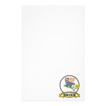 WORLDS GREATEST SKIER MEN CARTOON STATIONERY