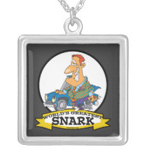 WORLDS GREATEST SNARK MEN CARTOON PENDANT