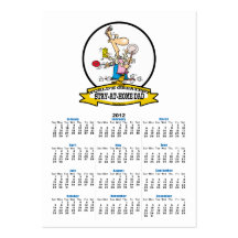 WORLDS GREATEST STAY AT HOME DAD CARTOON BUSINESS CARD TEMPLATE