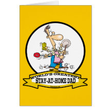 WORLDS GREATEST STAY AT HOME DAD CARTOON CARD
