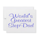 Worlds Greatest Step Dad Personalized Announcement