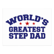 World's Greatest Step Dad Post Cards