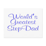 Worlds Greatest Step Dad Postcards