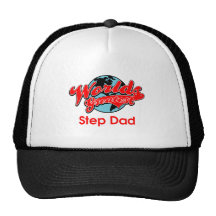 World's Greatest Step Dad Trucker Hats