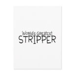 Worlds Greatest Stripper postcards