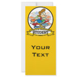 WORLDS GREATEST STUDENT FEMALE CARTOON rack cards