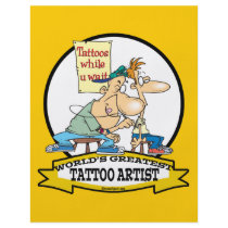 WORLDS GREATEST TATTOO ARTIST CARTOON FLYER