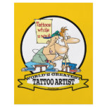 WORLDS GREATEST TATTOO ARTIST CARTOON flyers