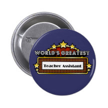 World's Greatest Teacher Assistant Buttons