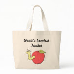 World's Greatest Teacher Canvas Tote bags