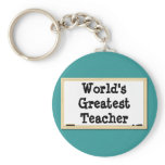 World's Greatest Teacher Whiteboard Keychain