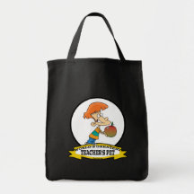 WORLDS GREATEST TEACHERS PET CARTOON BAG