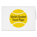 Worlds Greatest Tennis Player Card