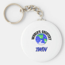 World's Greatest Twin Key Chain