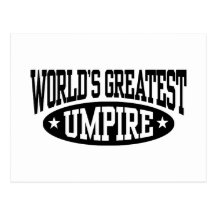 World's Greatest Umpire Postcard