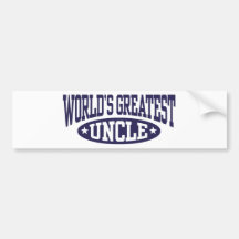 World's Greatest Uncle Bumper Stickers