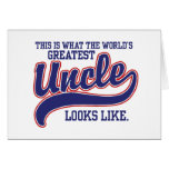 World's Greatest Uncle Greeting Card