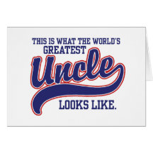 World's Greatest Uncle Greeting Card