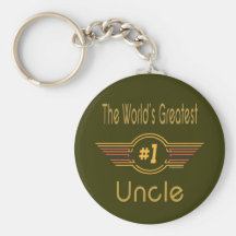 World's Greatest Uncle Keychain