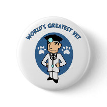 World's Greatest Vet Gifts and Tees Buttons