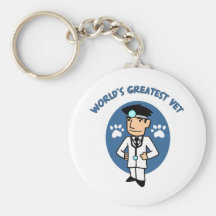 World's Greatest Vet Gifts and Tees Key Chain
