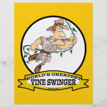 WORLDS GREATEST VINE SWINGER MEN CARTOON FLYER