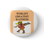 world's greatest waitress buttons