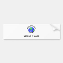 World's Greatest Wedding Planner Bumper Sticker