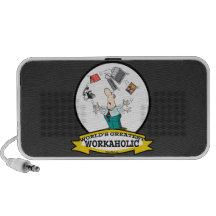 WORLDS GREATEST WORKAHOLIC MEN II CARTOON NOTEBOOK SPEAKERS