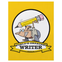 WORLDS GREATEST WRITER II CARTOON FULL COLOR FLYER