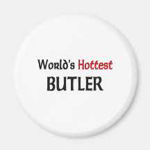 Worlds Hottest Butler Fridge Magnet