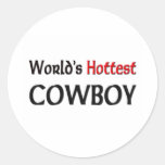 Worlds Hottest Cowboy Stickers