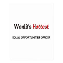 Worlds Hottest Equal Opportunities Officer Postcard